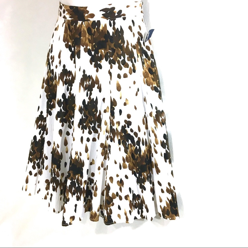 New GRACE Cotton Fit & Flare Skirt Size 10